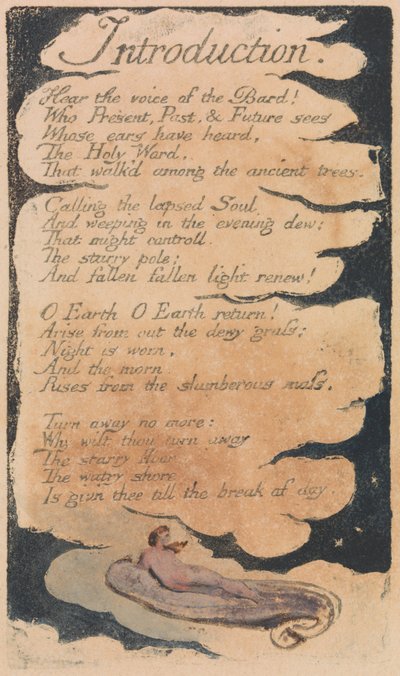 Lieder der Unschuld und der Erfahrung, Platte 34 von William Blake